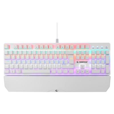 RAMPAGE KB-R86 UMBRA BEYAZ USB RAİNBOW AYDINLATMALI RED SWİTCH MEKANİK GAMİNG OYUNCU KLAVYE