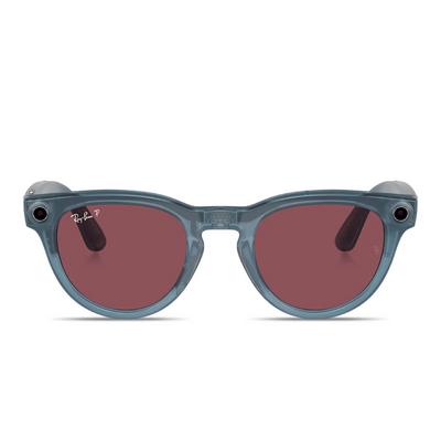 RAY-BAN META SHINY JEANS AKILLI GÖZLÜK POLAR DUSTY RED RW4009