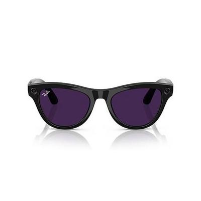 RAY-BAN META SKYLER PARLAK SİYAH TRANSITIONS AMETİST CAM (2.NESİL) RW4010