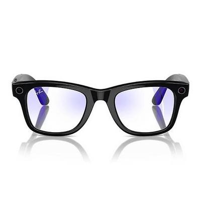Ray-Ban Meta Wayfarer RW4006 50 Beden 601/SB50 Parlak Siyah-Clear
