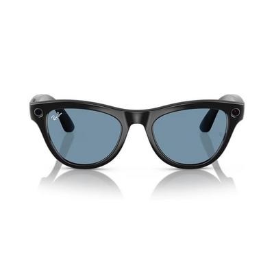 Ray-Ban Meta Skyler RW4010 52 Beden 601/MF52 Parlak Siyah-Transitions Cerulean Blue