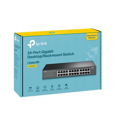 TP-Link LS1024G 24 Port 10/100/1000 Mbps Gigabit Switch