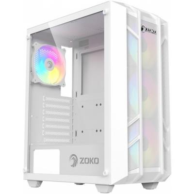 Zoko Hunter ARGB Fanlı Beyaz ATX Oyuncu Kasası