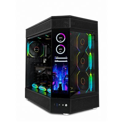 Zoko Tank Special Edition Siyah 12.6″ Özelleştirilebilir Ekranlı 7×12 cm ARGB Fanlı ATX Gaming Akvaryum Kasa