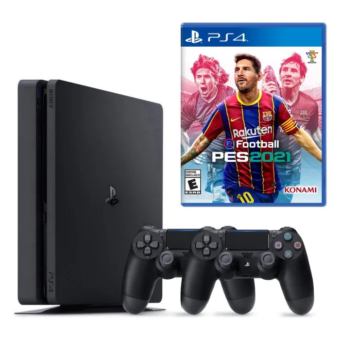  **TEŞHİR** SONY PS4 SLIM 1TB + 2.KOL + PES 2021 BUNDLE PAKET