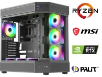 AMD RYZEN 5 5600+16GB RAM+1TB M2+RTX 5060Tİ OYUNCU BİLGİSAYARI SİYAH