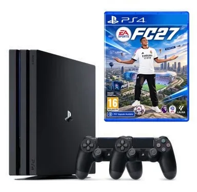 **TEŞHİR** SONY PS4 PRO 1TB 4K + 2.KOL + FC 27 BUNDLE PAKET