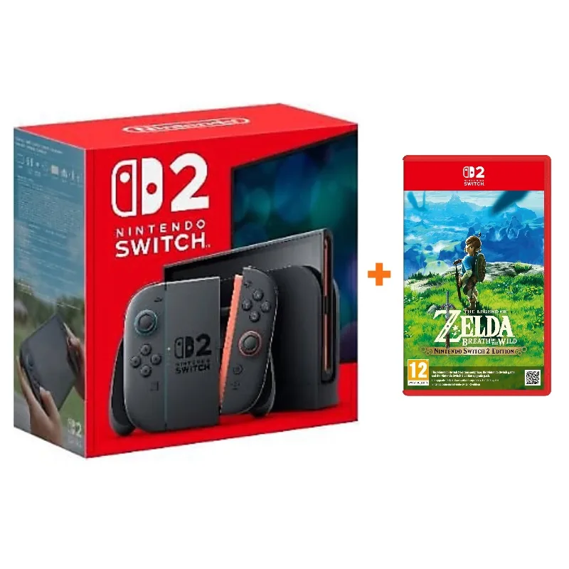 Nintendo Switch 2 Oyun Konsolu + The Legend of Zelda: Breath of the Wild Oyunu
