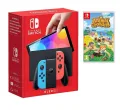 NİNTENDO SWİTCH OLED NEON RED/NEON BLUE OYUN KONSOLU + ANİMAL CROSSİNG NEW HORİZONS NİNTENDO SWİTCH OYUN