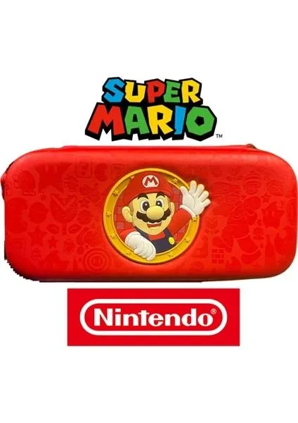 NİNTENDO SWİTCH OLED NEON RED/NEON BLUE OYUN KONSOLU + NEW SUPER MARİO BROS U DELUXE NİNTENDO SWİTCH OYUN + NİNTEDO SWİTCH OLED SÜPER MARİO ÇANTA 