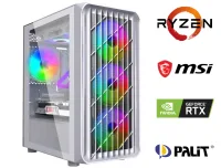 RYZEN 5 5600+16GB RAM+1TB M2+RTX 4060 OYUNCU BİLGİSAYARI BEYAZ