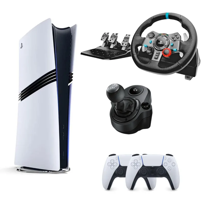 SONY PLAYSTATİON 5 PS5 PRO 2TB  + 2.KOL + SHİFTER + LOGİTECH G29 DİREKSİYON OYUN KONSOLU