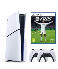 SONY PLAYSTATİON 5 PS5 SLIM CD Lİ + 2.KOL + FC 25 OYUNU (İTHALATÇI GARANTİLİ)