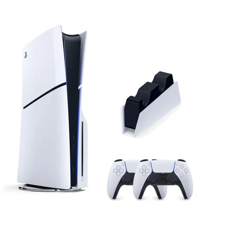 SONY PS5 PLAYSTATİON 5 SLİM CD Lİ 1TB + 2.KOL + SONY ŞARJ İSTASYONU 
