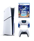 SONY PS5 PLAYSTATİON 5 SLİM CD Lİ 1TB OYUN KONSOLU + 2.KOL ASTRO BOT + PS5 OYUN ASTRO BOT