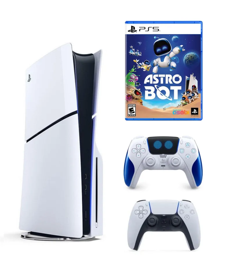 SONY PS5 PLAYSTATİON 5 SLİM CD Lİ 1TB OYUN KONSOLU + 2.KOL ASTRO BOT + PS5 OYUN ASTRO BOT