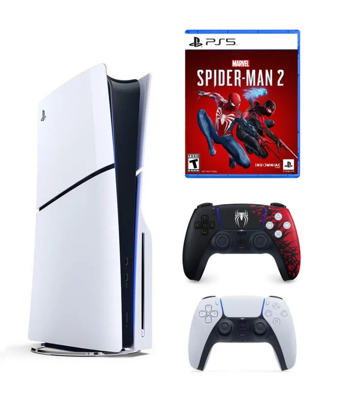 SONY PS5 PLAYSTATİON 5 SLİM CD Lİ 1TB OYUN KONSOLU + 2.KOL SPİDER MAN + PS5 SPİDER MAN OYUN