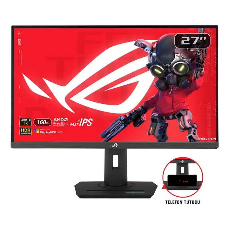 (2. EL 30 AY GARANTİ) Asus ROG Strix XG27UCG 27" 1 ms 4K 160 Hz - Full HD 320 Hz Pivot IPS Oyuncu Monitörü