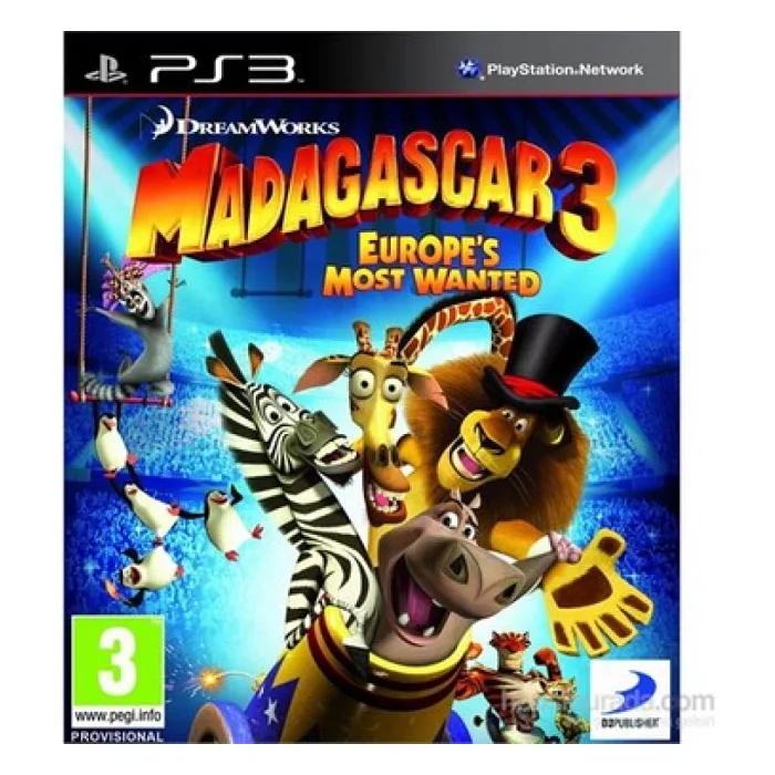 2.EL PS3 OYUN MADAGASCAR 3 EUROPE'S MOST WANTED OYUN