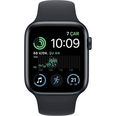 2.EL APPLE WATCH SERİES SE 2. NESİL GPS 44MM GECE YARISI ALÜMİNYUM KASA VE SPOR KORDON