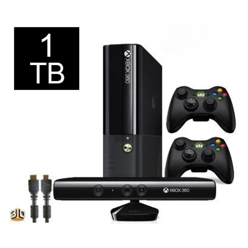 2.EL MICROSOFT XBOX 360 1TB + 2.KOL + JTAG + KINECT SENSÖR + 220 ADET OYUN YÜKLÜ