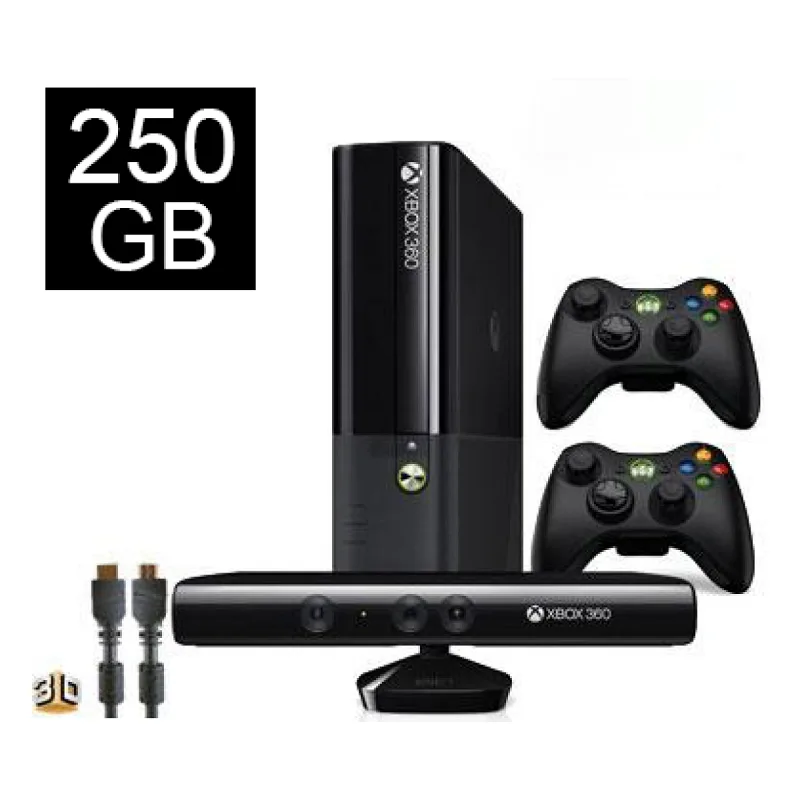 2.EL MICROSOFT XBOX 360 250 GB + 2.KOL + JTAG + KINECT SENSÖR + 40 ADET OYUN YÜKLÜ