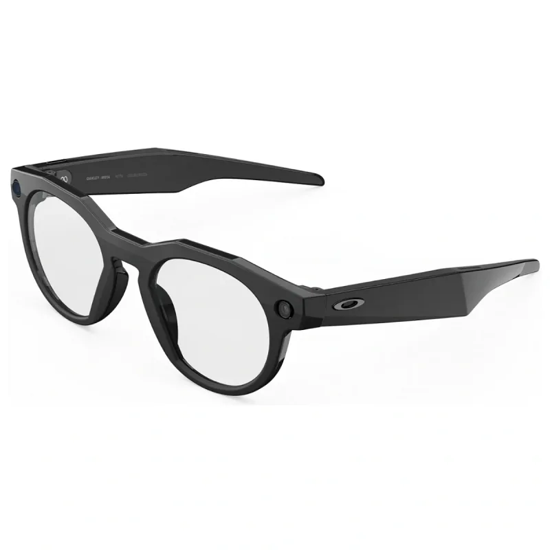 2.EL OAKLEY META HSTN BLACK CLEAR LENS/00W8002