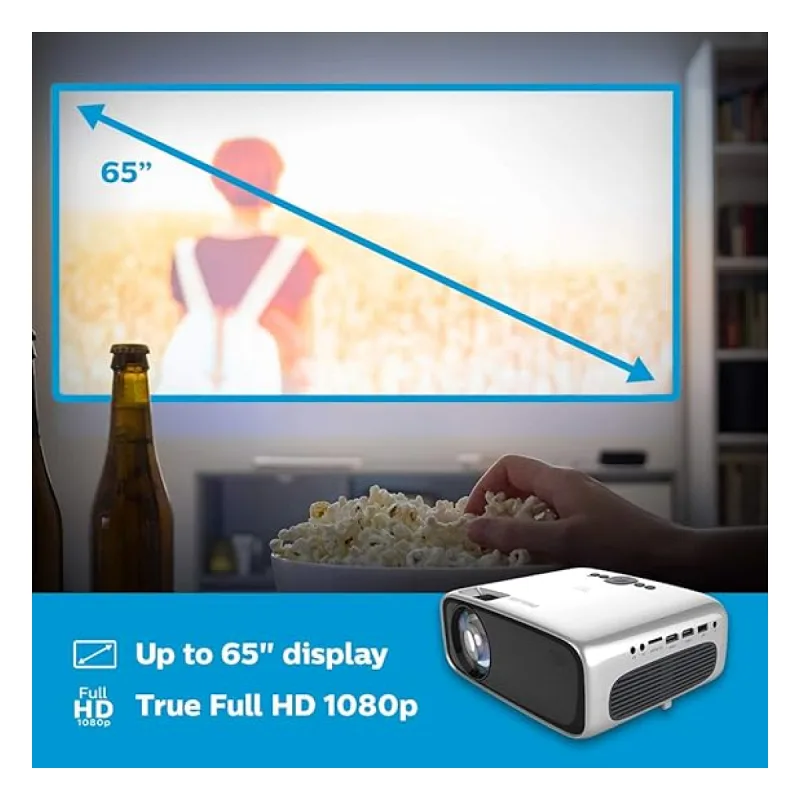 2.EL Philips NeoPix Ultra 2 Plus NPX645 Full HD Wi-Fi LED Projeksiyon Cihazı