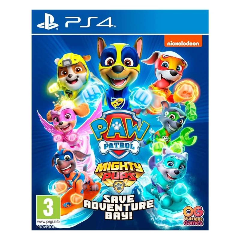 2.EL PS4 PAW Patrol Mighty Pups Save Adventure Bay Oyun