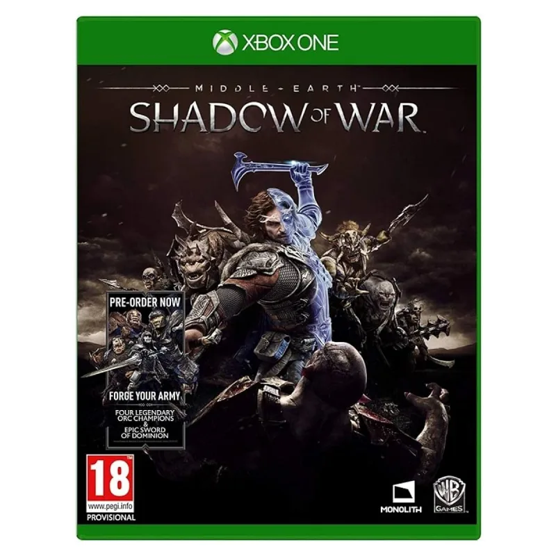 2.EL Xbox One Middle Earth Shadow Of War Oyun
