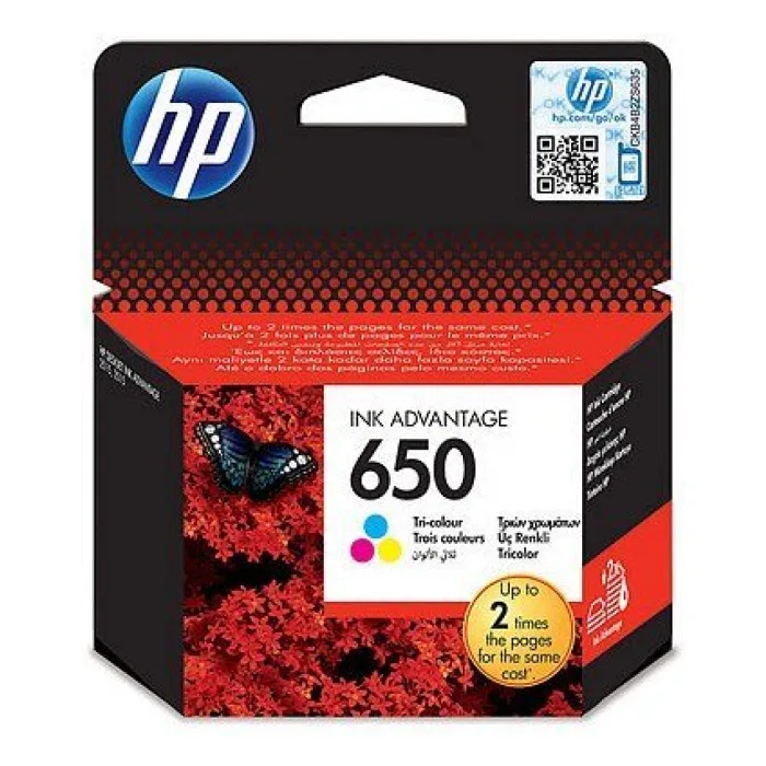 HP 650 CZ102AE Renkli Kartuş