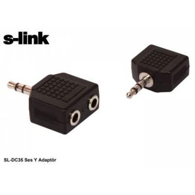 S-LINK SL-DC35 STREO 3.5 2′Lİ JACK ÇOĞALTICI