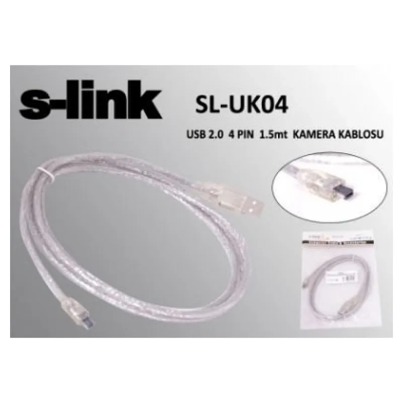 S-LINK SL-UK4 USB 2.0 4 PIN 1.5 M KAMERA KABLOSU