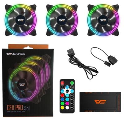 DarkFlash CF11 PRO 3pin A-RGB 3x12cm Fan Kit (3'lü