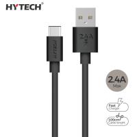 Hytech HY-X108 1m 2.4A Type-C Siyah Şarj Kablosu