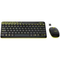 Logitech MK240 Klavye Set Siyah/Sarı 920-008215