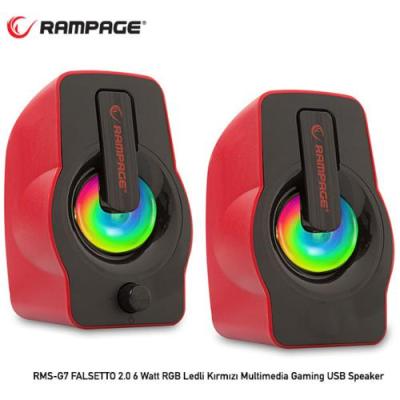 Rampage RMS-G7 Falsetto USB Speaker Kırmızı
