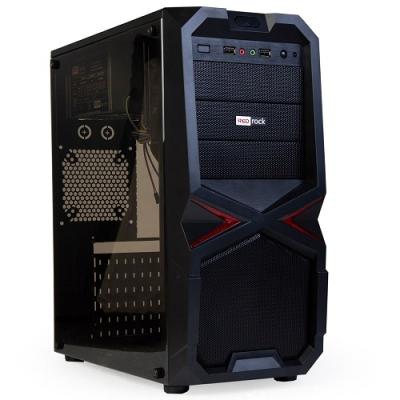 Redrock T816BR Mini Tower Peak 500W Siyah /Kırmızı