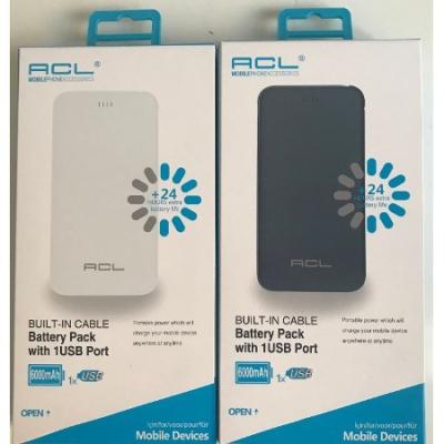 ACL A372 6000MAH ÇİFT ŞARJ 2AP SLIM POWERBANK