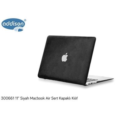 ADDİSON 300661 11 SİYAH MACBOOK AİR SERT KAPAKLI KILIF