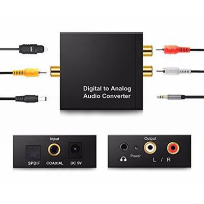 AUDİO CONVERTER DİGİTAL TO ANALOG OPTİK TO 2 RCA