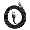 BASEUS CAFULE CALKLF-BG1 2.4A LİGHTNİNG KABLO GRİ 1M SİYAH