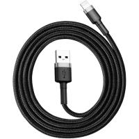 BASEUS CAFULE CALKLF-BG1 2.4A LİGHTNİNG KABLO GRİ 1M SİYAH