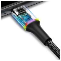 BASEUS CATGH-B01 HALO RGB TYPE-C 3A 1MT KABLO SİYAH