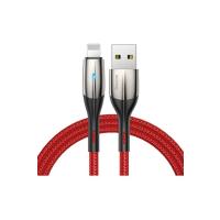 BASEUS HORİZONTAL 2.4A LİGHTNİNG 1 METRE ŞARJ KABLOSU KIRMIZI