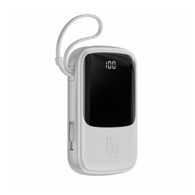 BASEUS Q POW 10.000 MAH TYPE-C KABLOLU POWERBANK BEYAZ