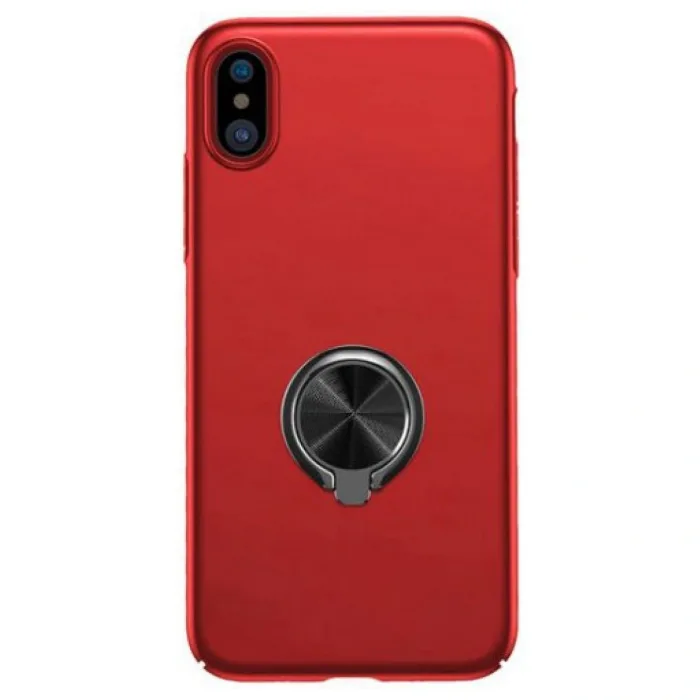 BASEUS RİNG BRACKET İPHONE X KIRMIZI YÜZÜKLÜ KILIF