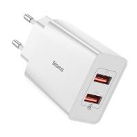 BASEUS SPEED MİNİ DUAL USB ÇIKIŞLI 18W HIZLI ŞARJ CİHAZI