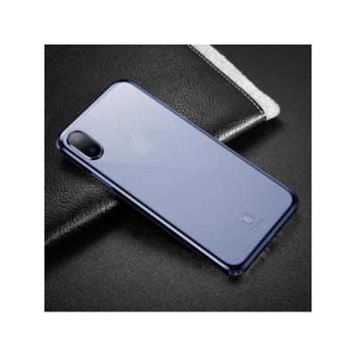 BASEUS ULTRA-SLIM CLEAR TPU PREMİUM CASE IPHONE X MAVİ