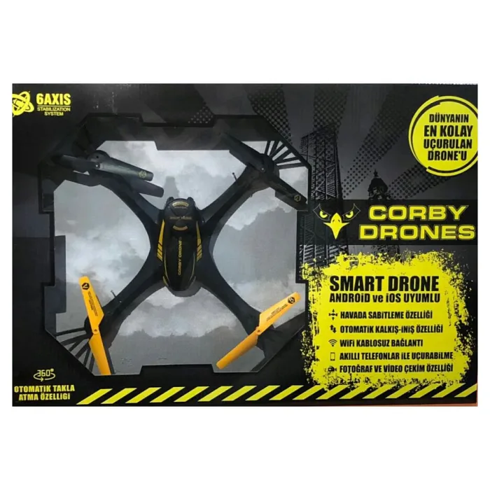 CORBY DRONE CX012 - KOLAY KULLANIM - SABİTLENME ÖZELLİĞİ - KAMERALI